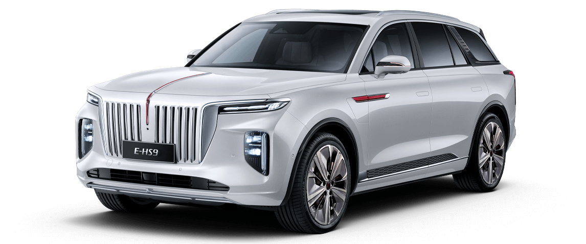 HongQi E-HS9 in Glacier White